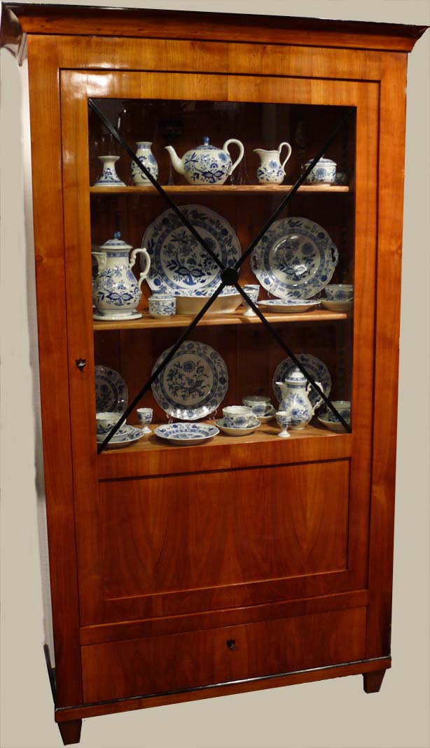 Biedermeier-Vitrine, eintürig