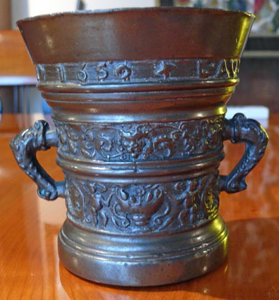 Bedeutender Mörser - Bronze