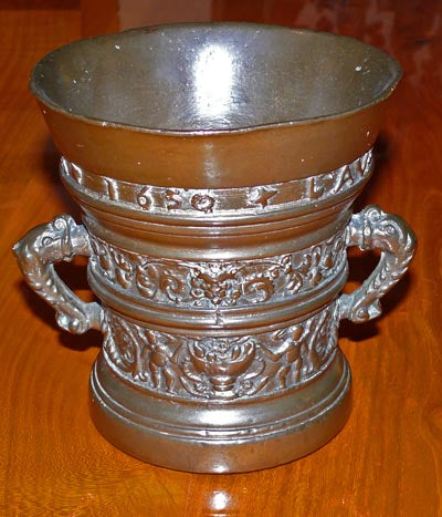 Bedeutender Mörser - Bronze