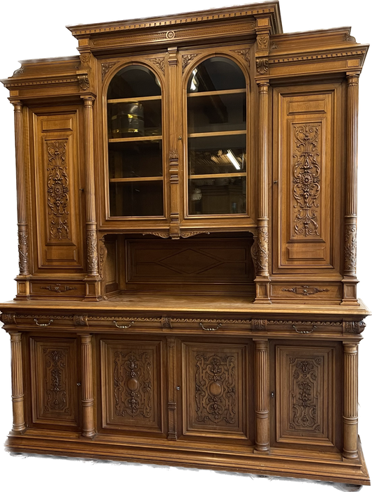 Glasschrank, großes Buffet, um 1890